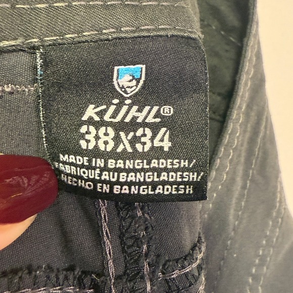 KÜHL‎ Mens Gray Hiking Pants Size 38x34 Outdoor Travel Utility Cargo - Picture 9 of 10